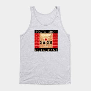 Toots Shor Matchbook New York City Tank Top